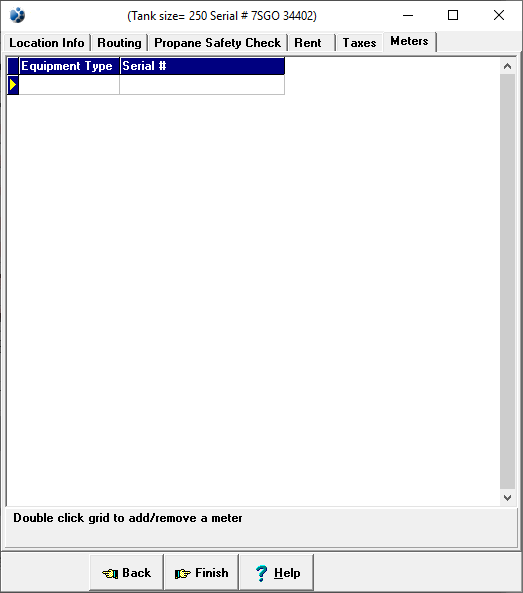 screenshot of tank meters screen
